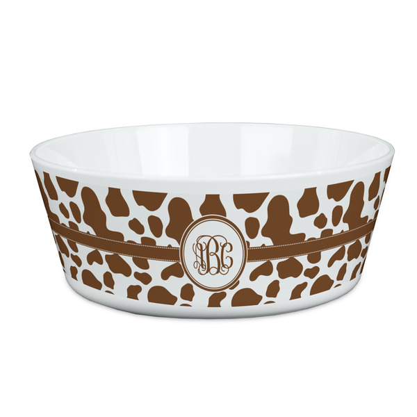 Custom Cow Print Kid's Bowl (Personalized)