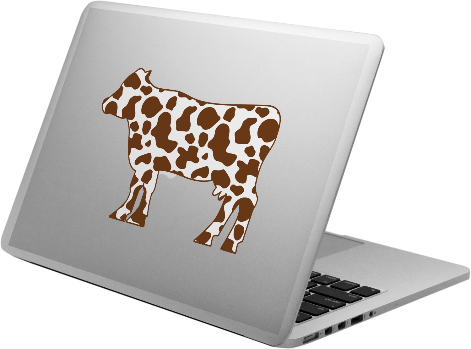 cow print laptop decal personalized youcustomizeit