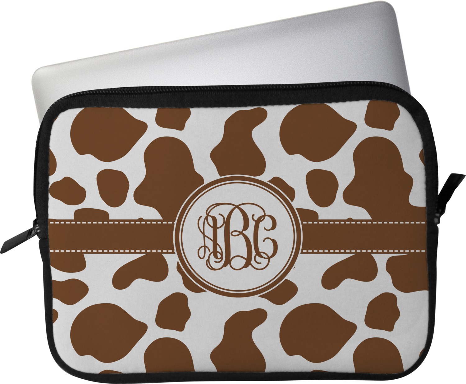 Cow print laptop case best sale