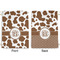 Cow Print Large Laundry Bag - Front & Back View