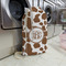 Cow Print Large Laundry Bag - In Context