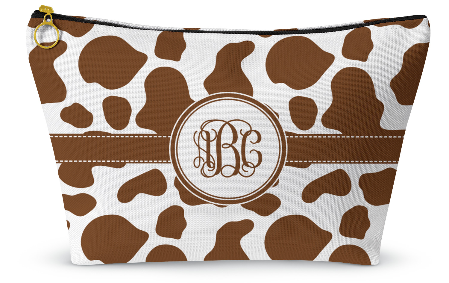 Custom Cow Print Makeup Bag Personalized YouCustomizeIt