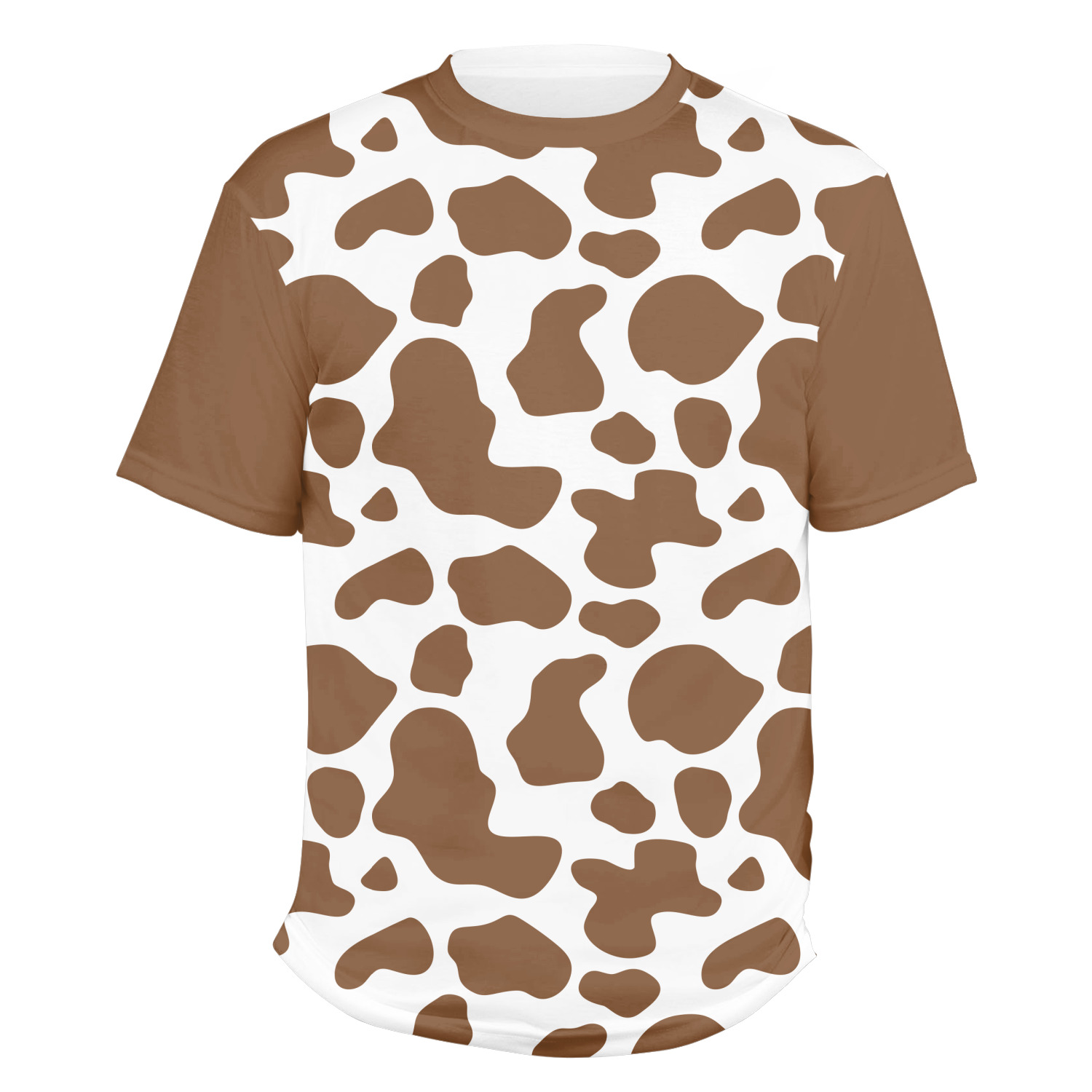 Custom Cow Print Men s Crew T Shirt YouCustomizeIt