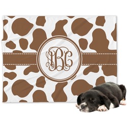 Cow Print Dog Blanket (Personalized)