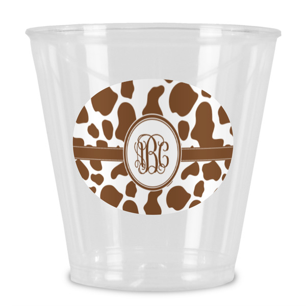 Custom Cow Print Plastic Shot Glass (Personalized)