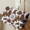 Cow Print Large Rope Tote - Life Style