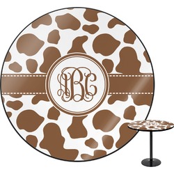 Cow Print Round Table (Personalized)