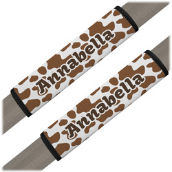 Cow Print Seat Belt Covers (Set of 2) (Personalized)