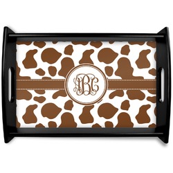 Cow Print Wooden Tray (Personalized)