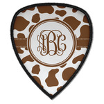 Cow Print Iron on Shield Patch A w/ Monogram