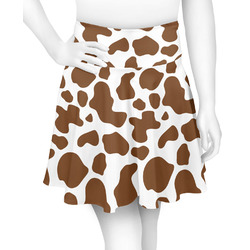 Cow Print Skater Skirt - Medium