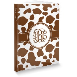 Cow Print Softbound Notebook - 7.25" x 10" (Personalized)