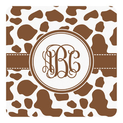 Cow Print Square Decal - Small (Personalized)