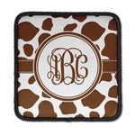 Cow Print Iron On Square Patch w/ Monogram