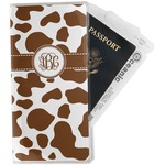 Cow Print Travel Document Holder