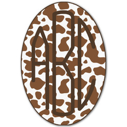 Cow Print Monogram Decal - Large (Personalized)