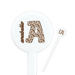 Cow Print Round Plastic Stir Sticks (Personalized)