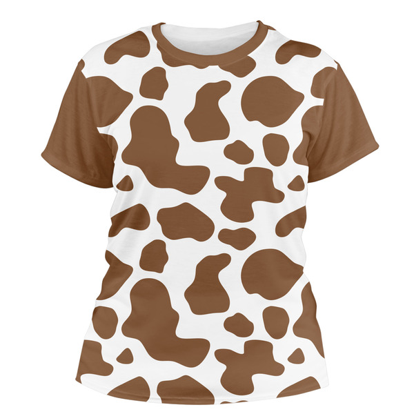 Custom Cow Print Women's Crew T-Shirt