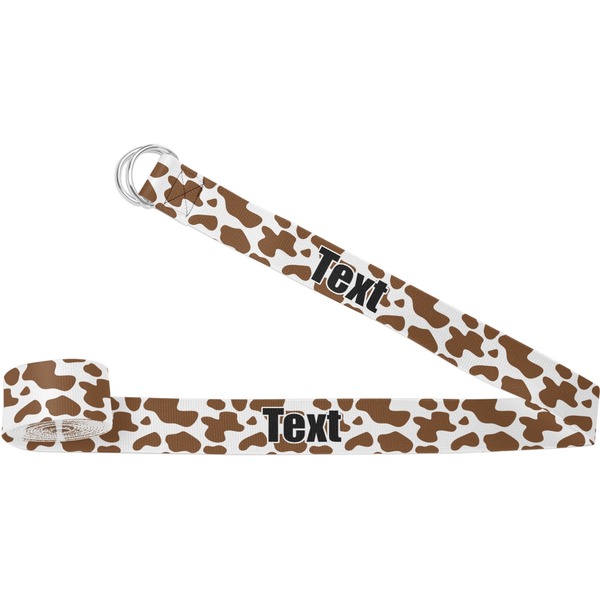 Custom Cow Print Yoga Strap (Personalized)