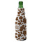 Cow Print Zipper Bottle Cooler - ANGLE (bottle)