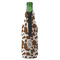 Cow Print Zipper Bottle Cooler - BACK (bottle)