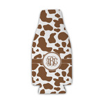 Cow Print Zipper Bottle Cooler (Personalized)