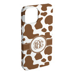 Cow Print iPhone Case - Plastic - iPhone 15 Plus (Personalized)