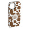 Cow Print iPhone 15 Plus Tough Case - Angle