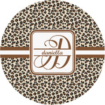 Leopard Print Multipurpose Round Labels - 1" (Personalized)