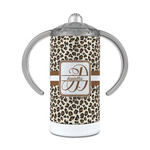 Leopard Print 12 oz Stainless Steel Sippy Cup (Personalized)