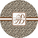 Leopard Print Multipurpose Round Labels - 2" (Personalized)