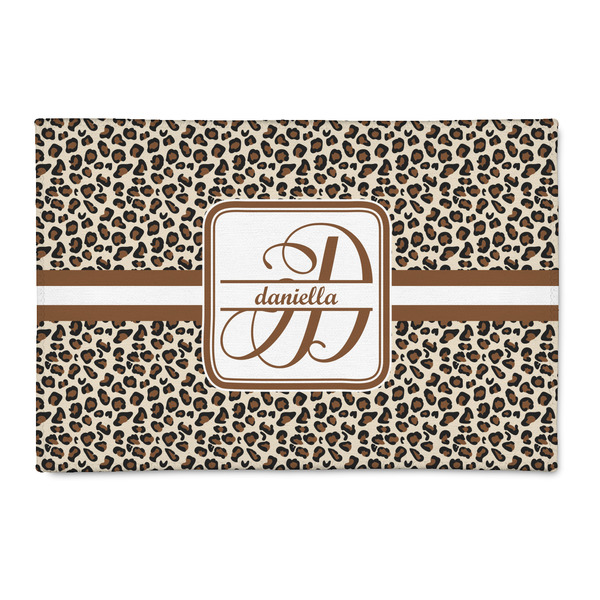Custom Leopard Print 2' x 3' Indoor Area Rug (Personalized)