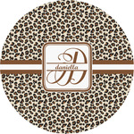 Leopard Print Multipurpose Round Labels - Custom Sized (Personalized)