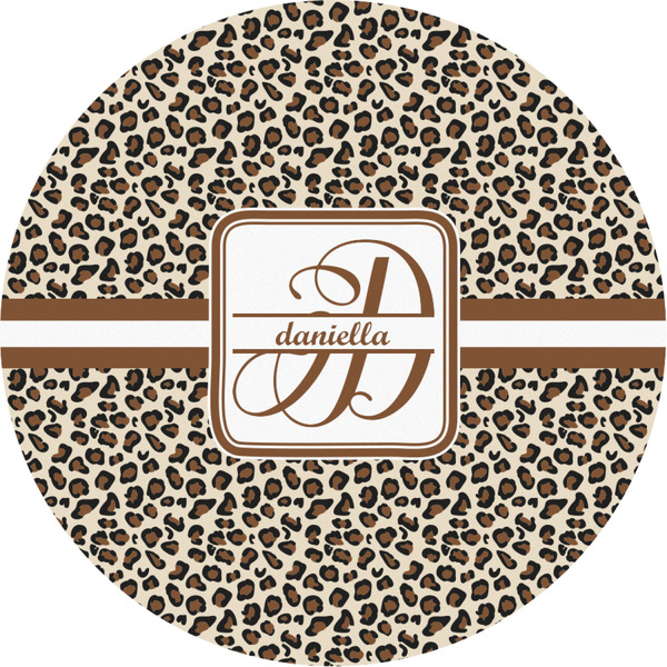 Custom Leopard Print Multipurpose Round Labels - Custom Sized (Personalized)