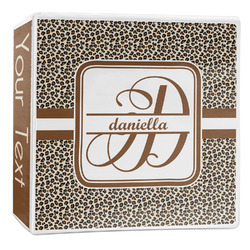 Leopard Print 3-Ring Binder - 2 inch (Personalized)
