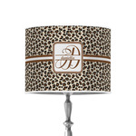 Leopard Print 8" Drum Lamp Shade - Poly-film (Personalized)