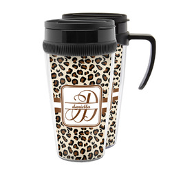 Leopard Print Acrylic Travel Mug (Personalized)