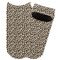 Leopard Print Adult Ankle Socks - Single Pair - Front and Back