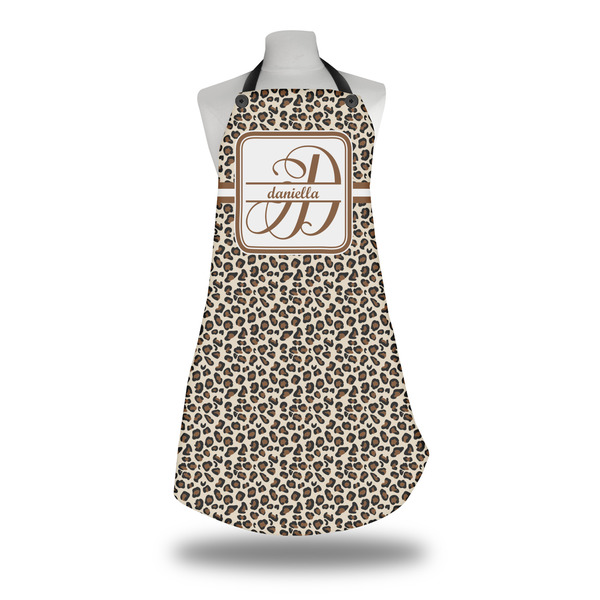 Custom Leopard Print Apron w/ Name and Initial