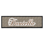 Leopard Print Bar Mat - Large (Personalized)