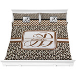 Leopard Print Comforter Set - King (Personalized)