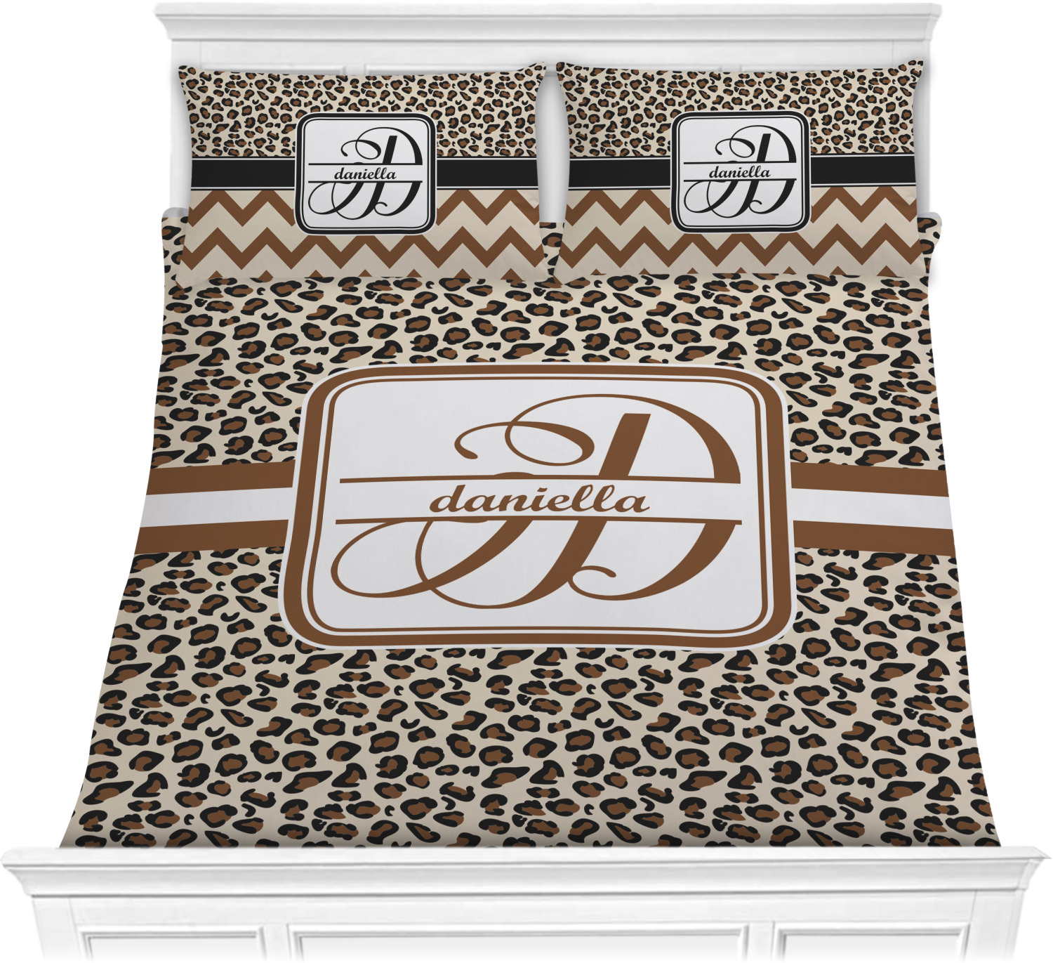 Leopard Print Comforter Set Personalized Youcustomizeit