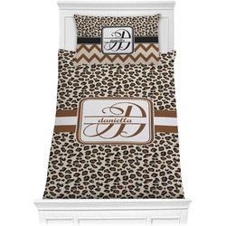 Leopard Print Comforter Set - Twin (Personalized)