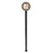 Leopard Print Black Plastic 7" Stir Stick - Round - Single Stick