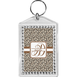 Leopard Print Bling Keychain (Personalized)