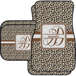 Leopard Print Car Floor Mats Set - 2 Front & 2 Back (Personalized)