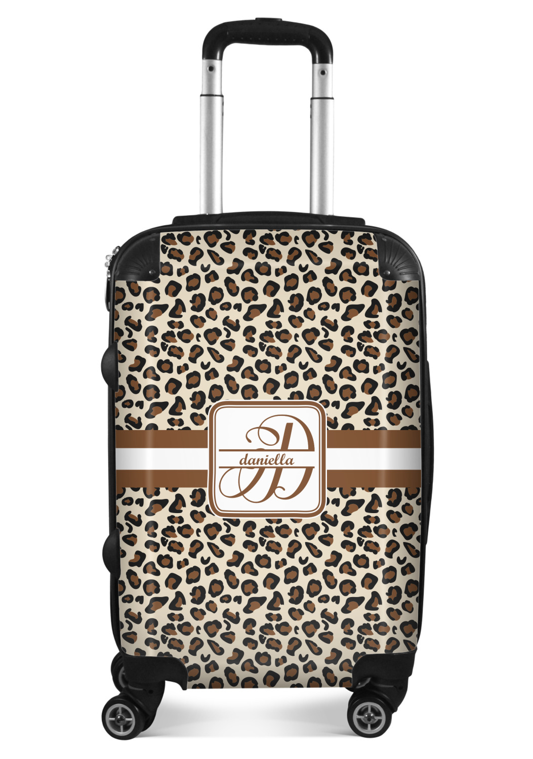 leopard print suitcase