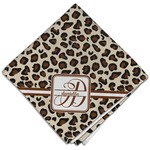 Leopard Print Cloth Dinner Napkin - Single w/ Name and Initial