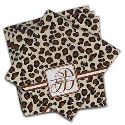 Leopard Print Cloth Napkins (Set of 4) (Personalized)