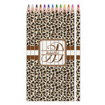 Leopard Print Colored Pencils (Personalized)